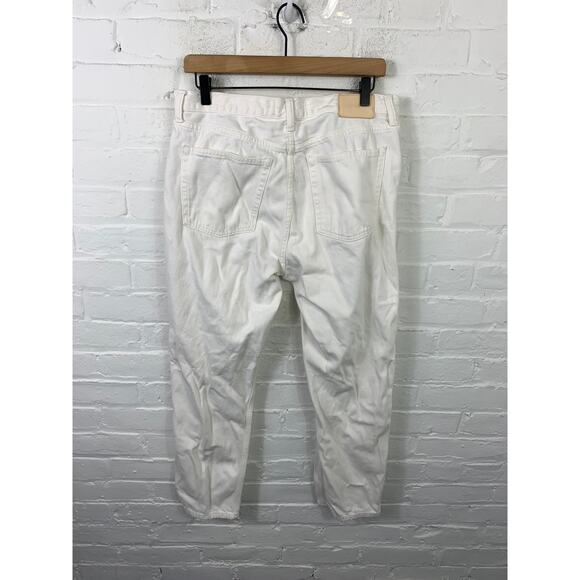 Everlane Women's The Summer Jeans Straight Leg High Rise Denim White Size 31 - Picture 2 of 6